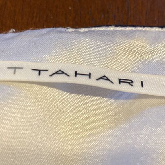 Tahari Mini Skirt Green White Black Color Block Skirt Size 6 - Picture 6 of 14